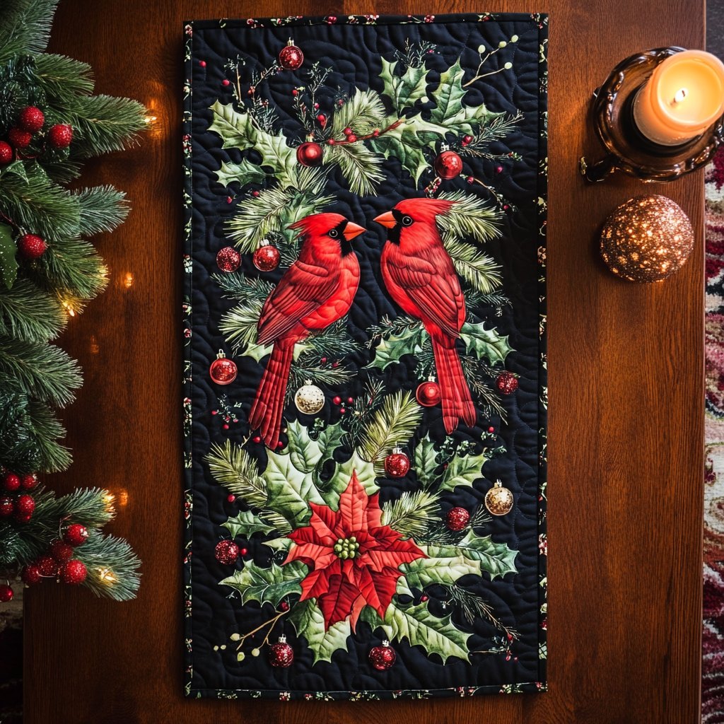 Cardinal Charm Table Runner
