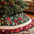 Cardinal Cheer H016 Christmas Tree Skirt