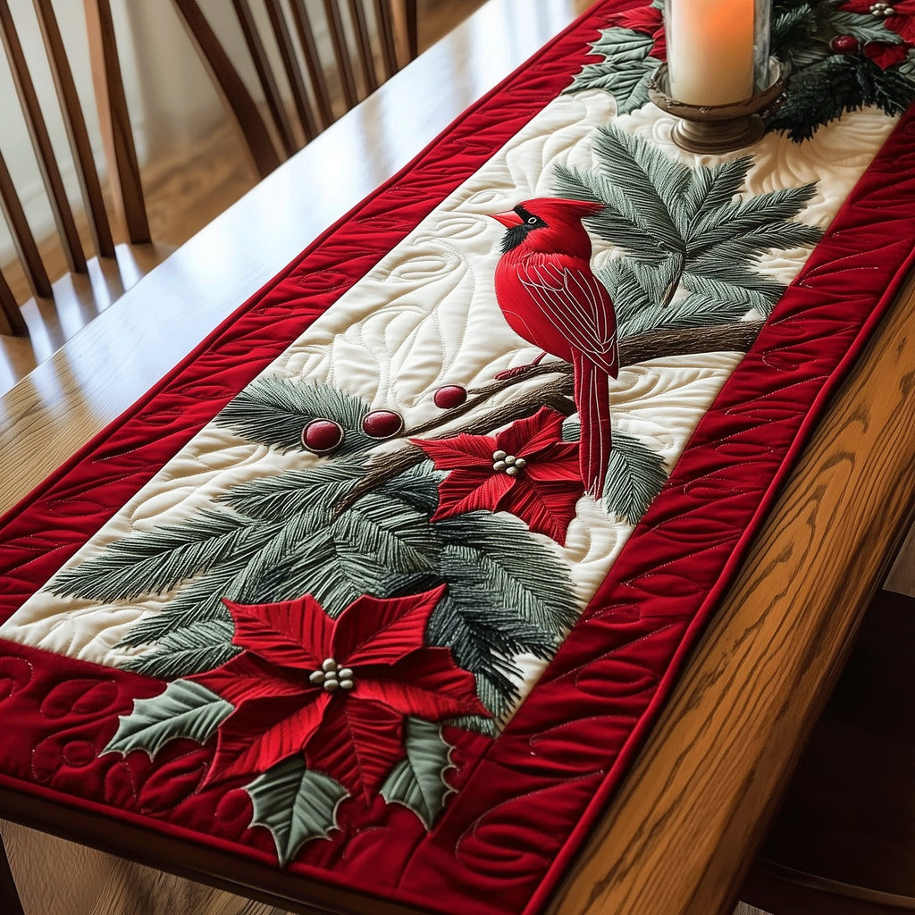 Cardinal Companions Table Runner