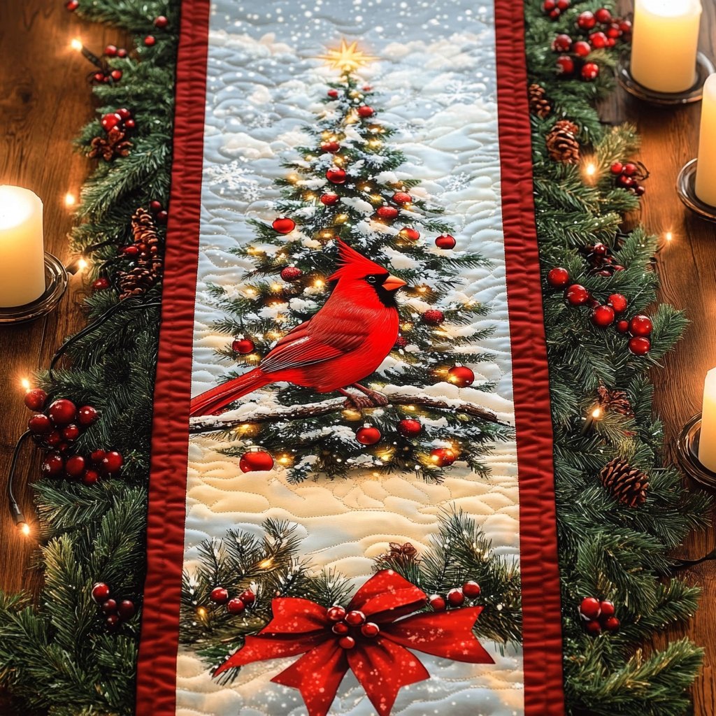 Cardinal Delight Table Runner