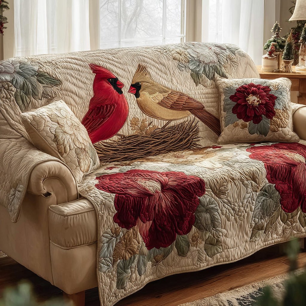 Cardinal Floral Nest Sofa Cover