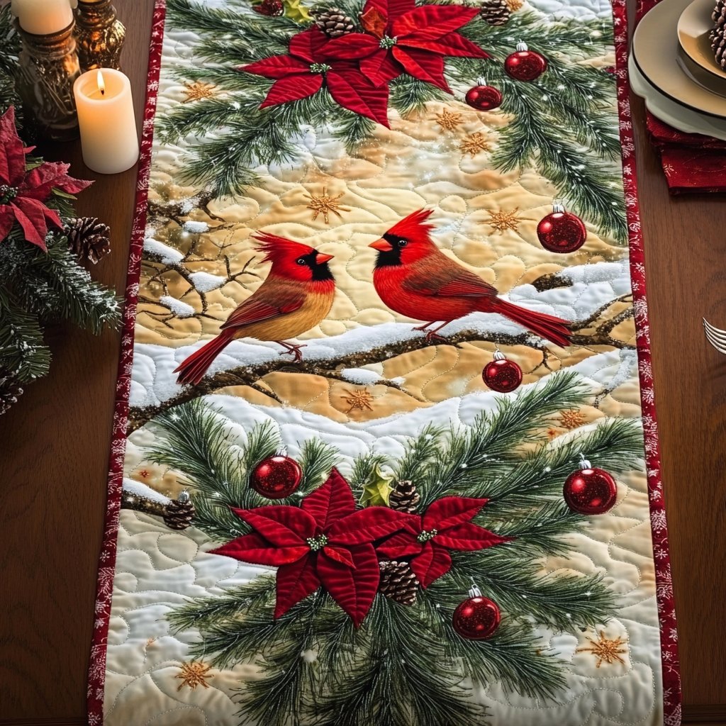 Cardinal Glow Table Runner