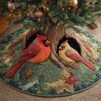 Cardinal Hearth Haven Christmas Tree Skirt