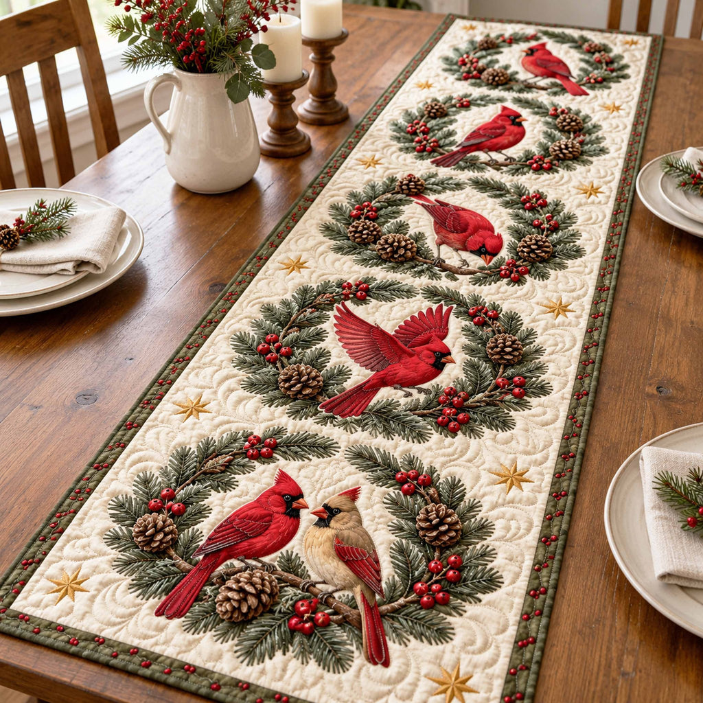 Cardinal Light Table Runner
