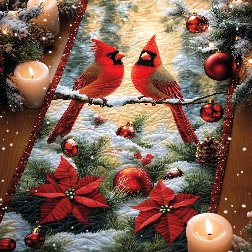 Cardinal Lights Table Runner