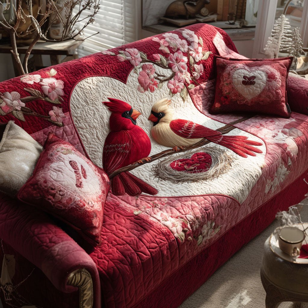Cardinal Romance Sofa Cover