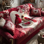 Cardinal Romance Sofa Cover