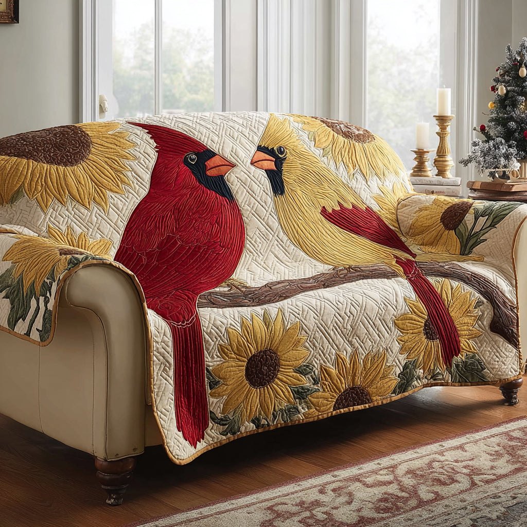 Cardinal Sunflower Serenade Sofa Cover