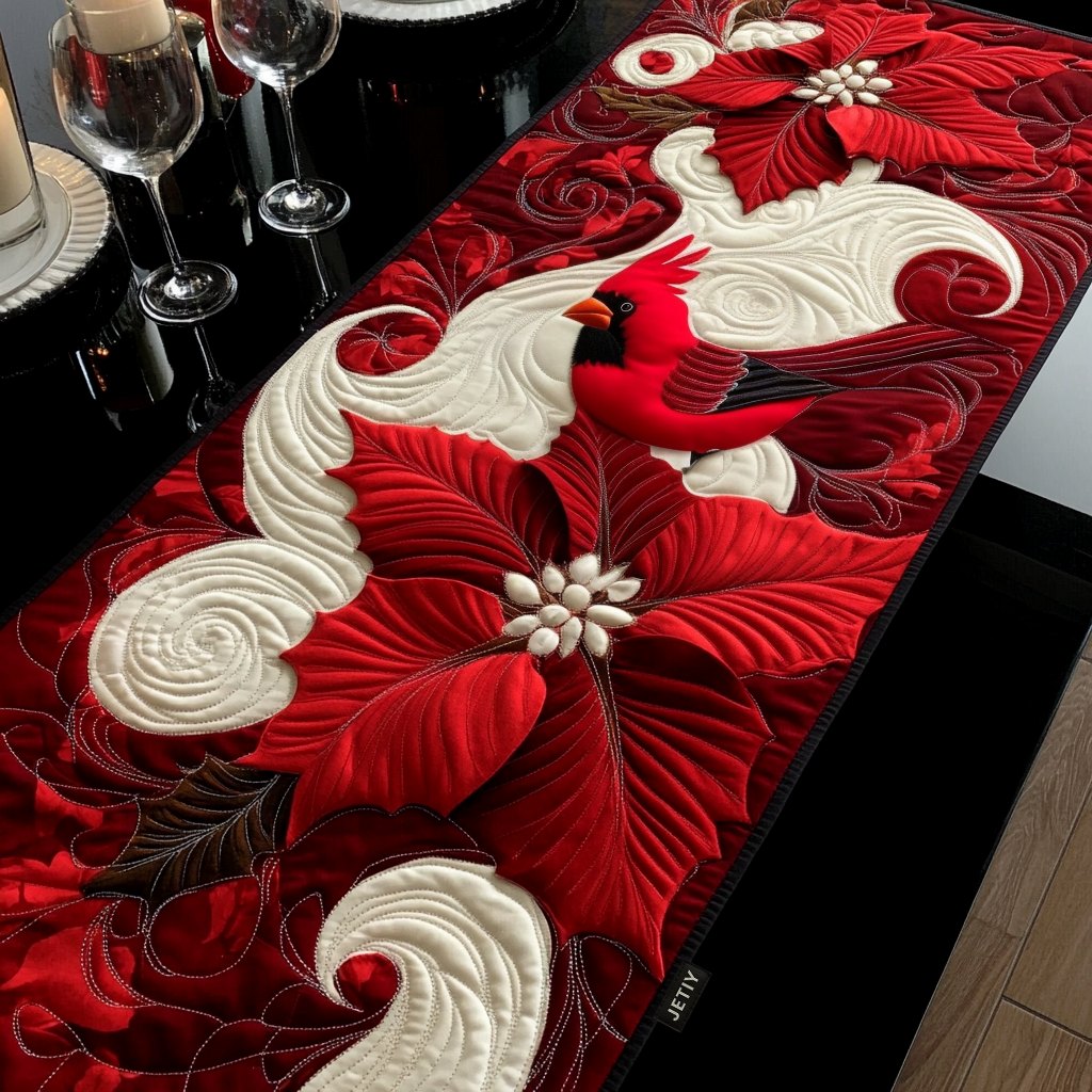 Cardinal Waves Table Runner