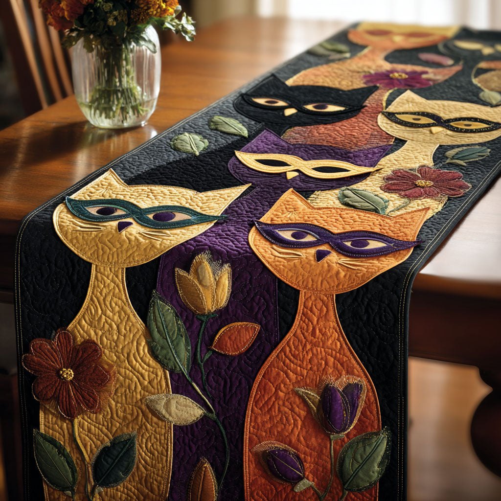 Carnival Cat Table Runner
