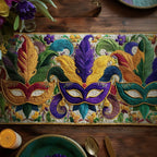Carnival of Feathers Table Runner