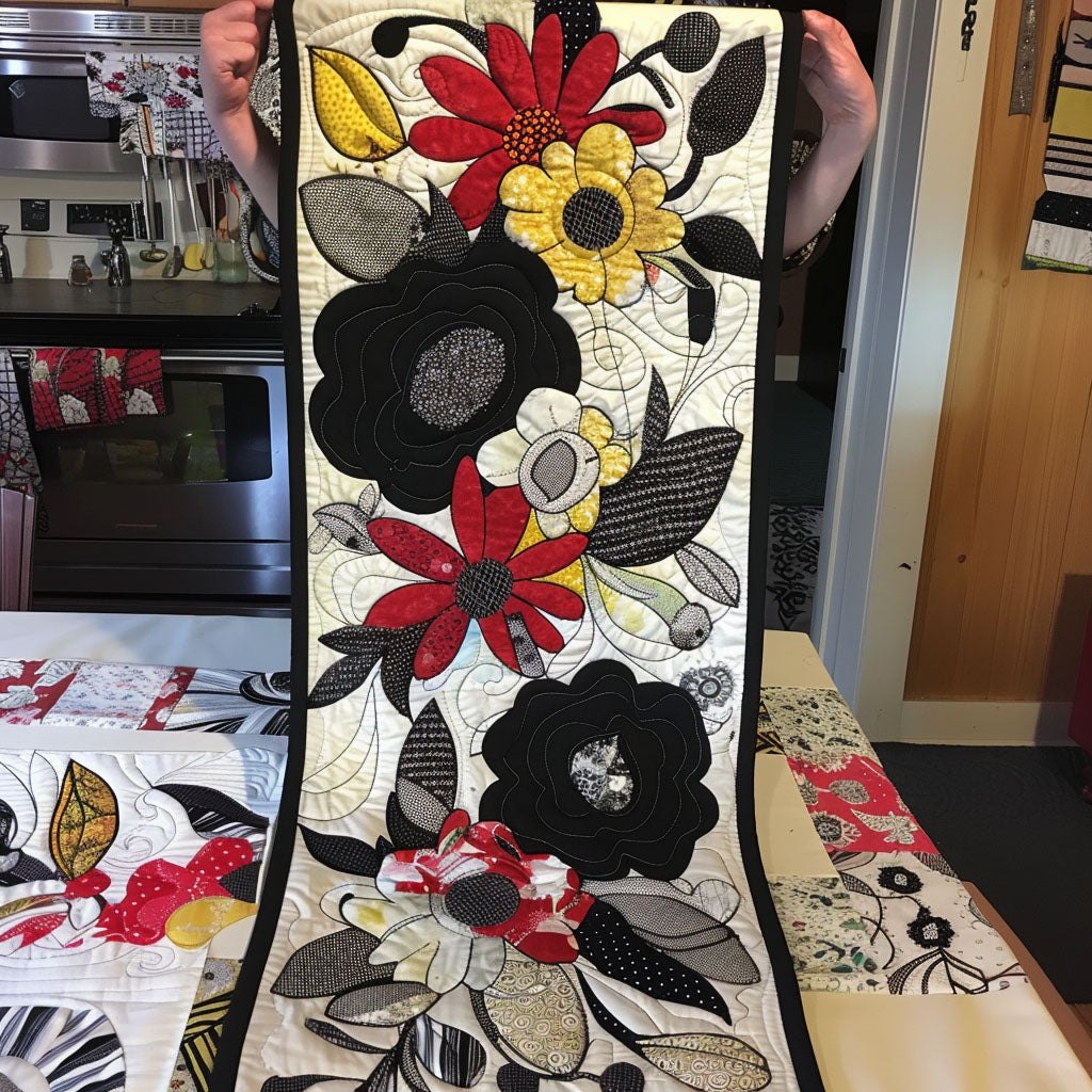 Cartoon Garden Table Runner