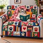 Cat Book Adventures Sofa Cover