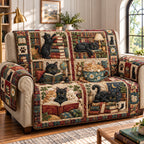 Cat Book Sanctuary Sofa Cover