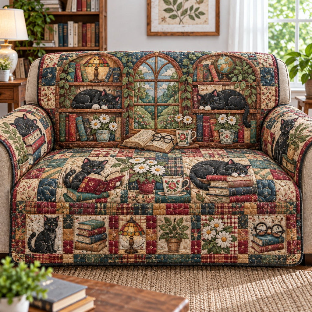 Cat Book Wonderland Sofa Cover
