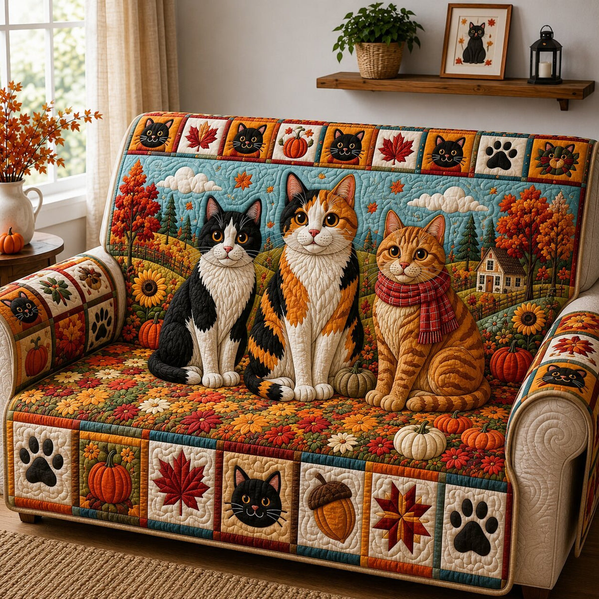 Cat Moonlight Sofa Cover