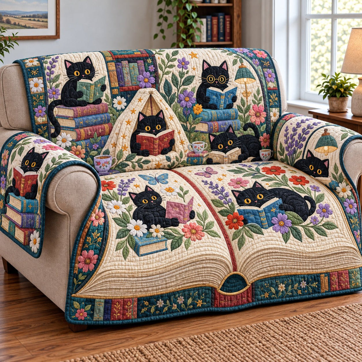 Cat Whimsy Sofa Cover