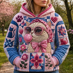Cat Whisker Dreams hoodie, all-over print