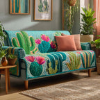 Cactus Blooming Sofa Cover