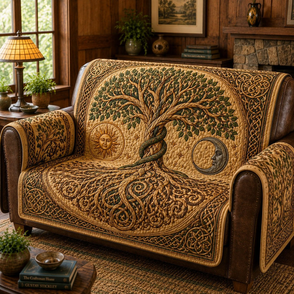 Celestial Equilibrium Timber Sofa Cover
