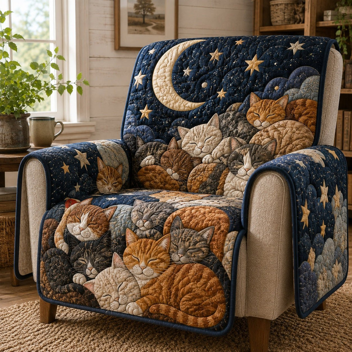 Celestial Paws Midnight Sofa Cover