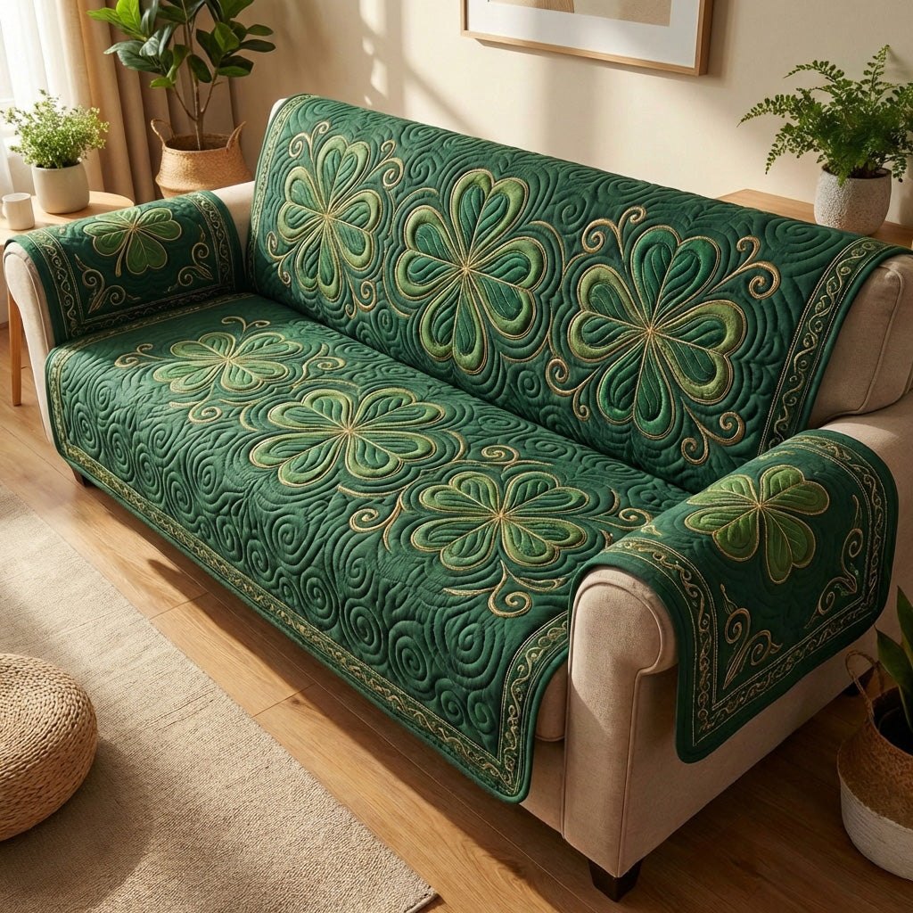 Celtic Clover Meadow Sofa Cover