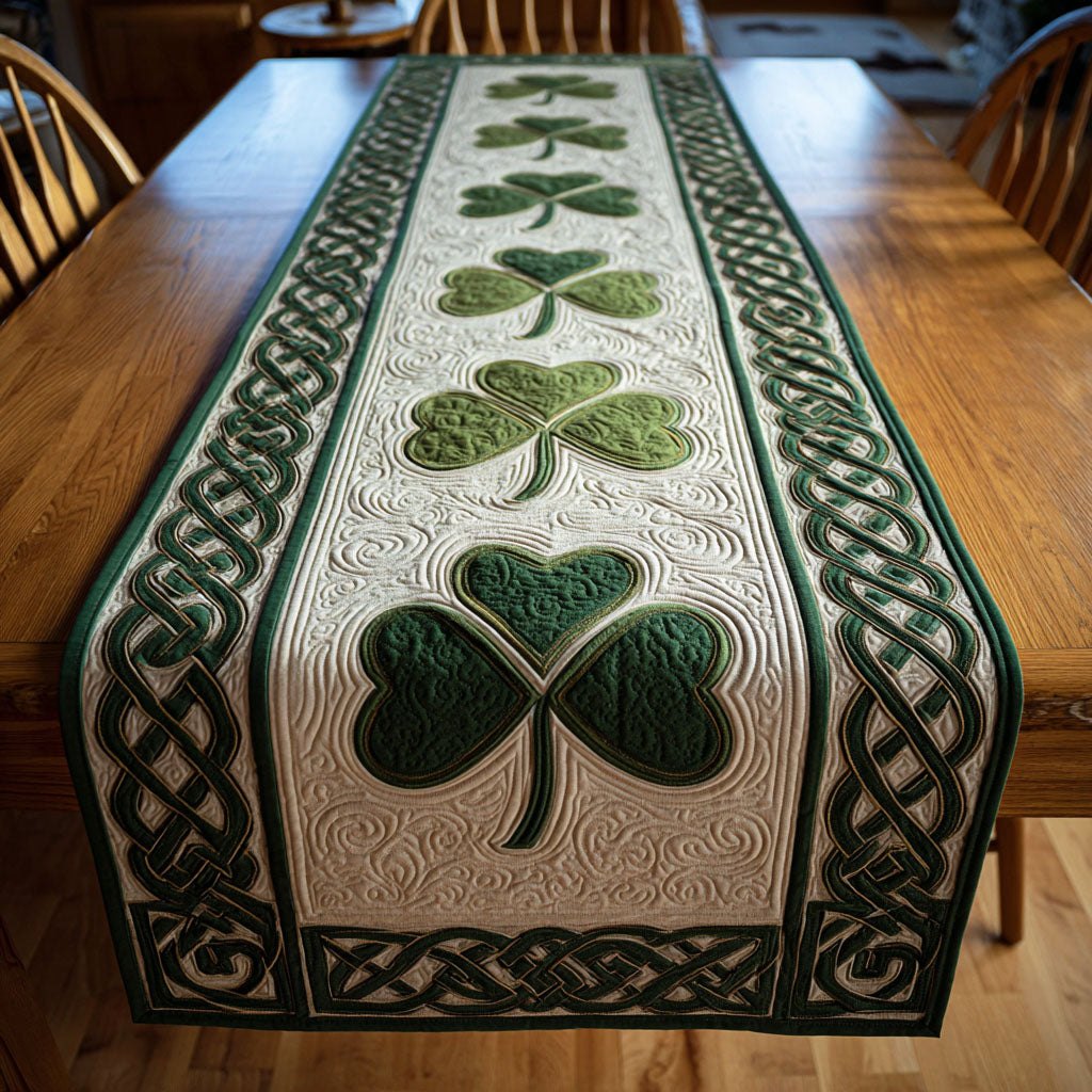 Celtic Shamrock Path Table Runner