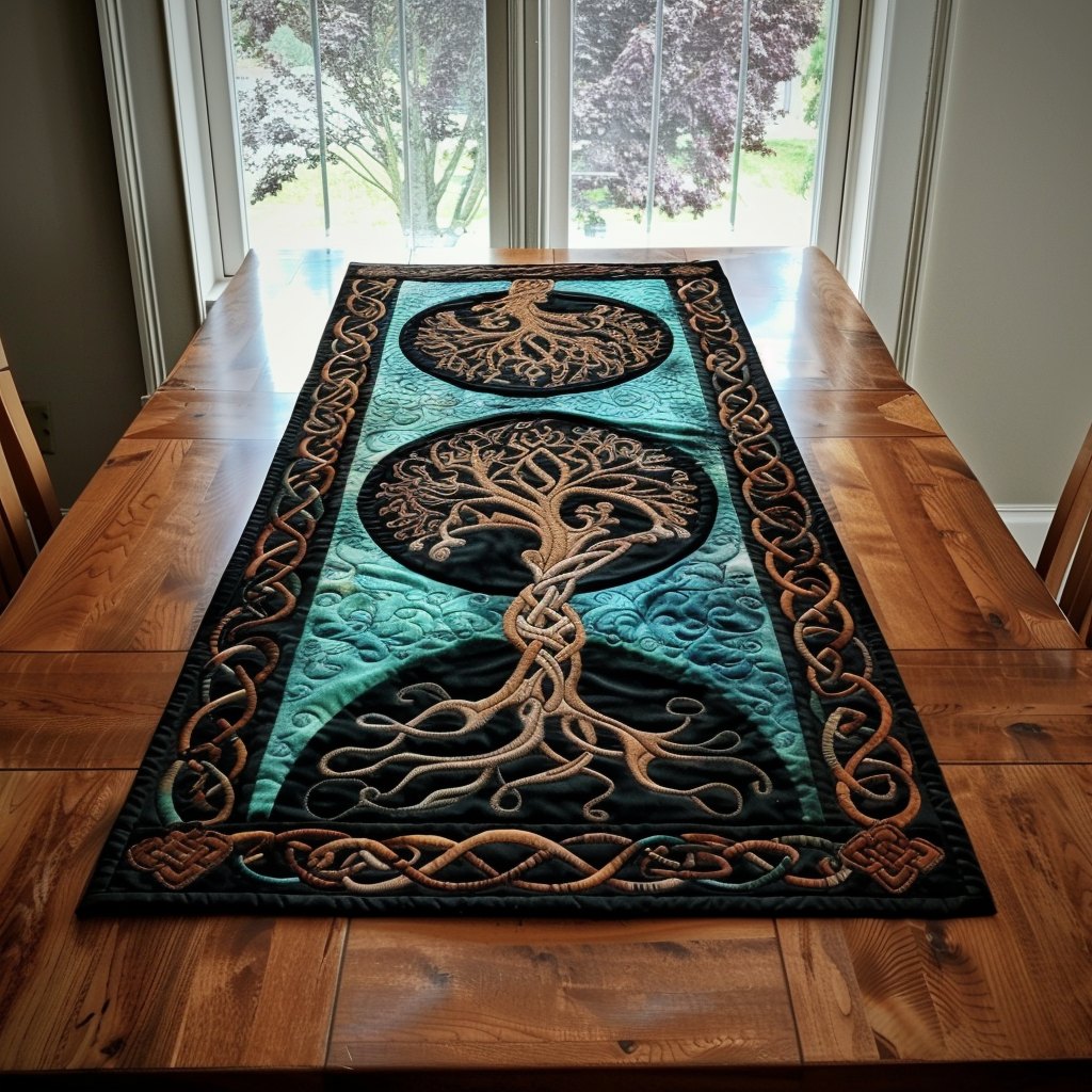 Celtic Twilight Tree Table Runner