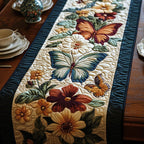 Autumn Blooms with a Butterfly Table Runner