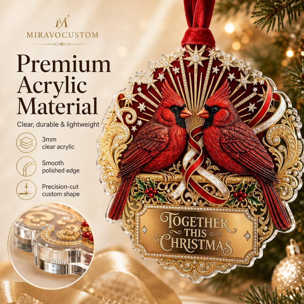 Premium acrylic material, close up