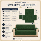 Loveseat cover measurements