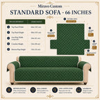 Standard sofa cover measurements