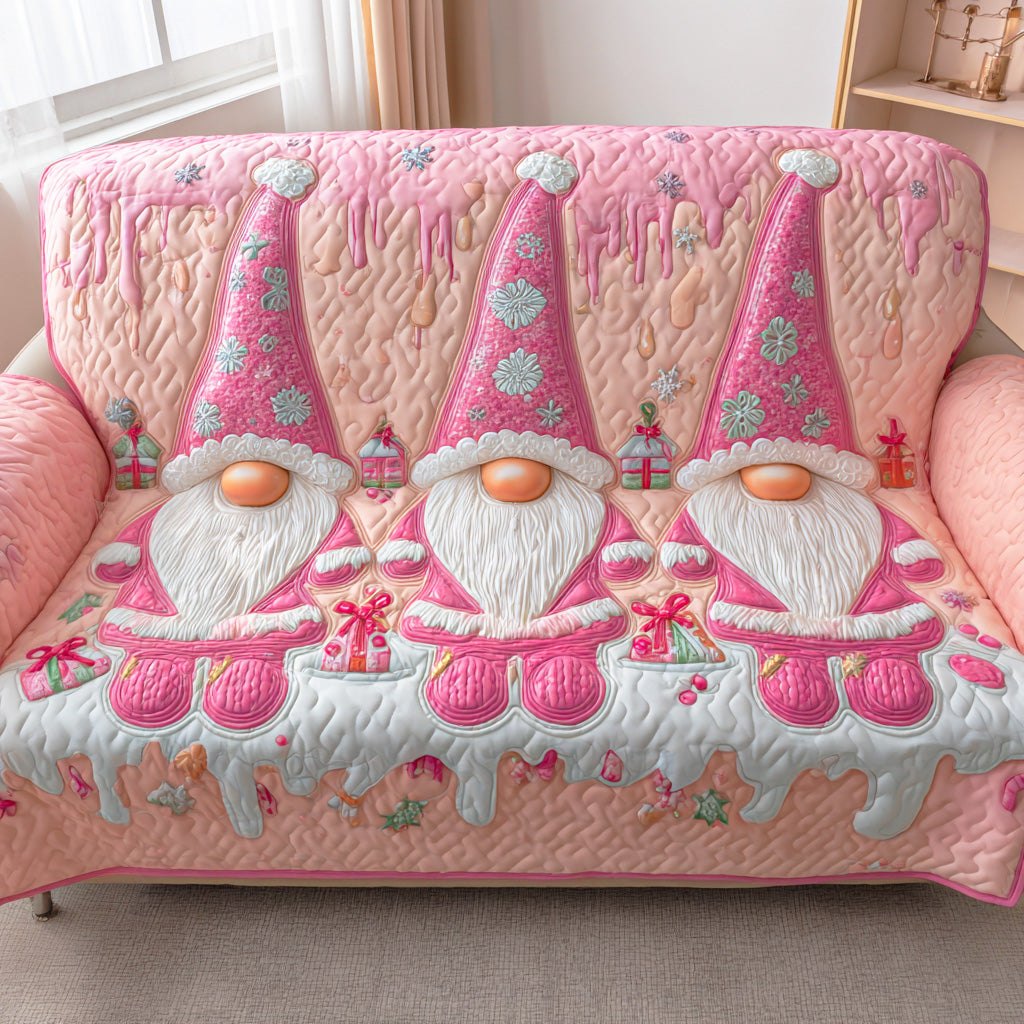 Cheerful Gnome Cabin Sofa Cover