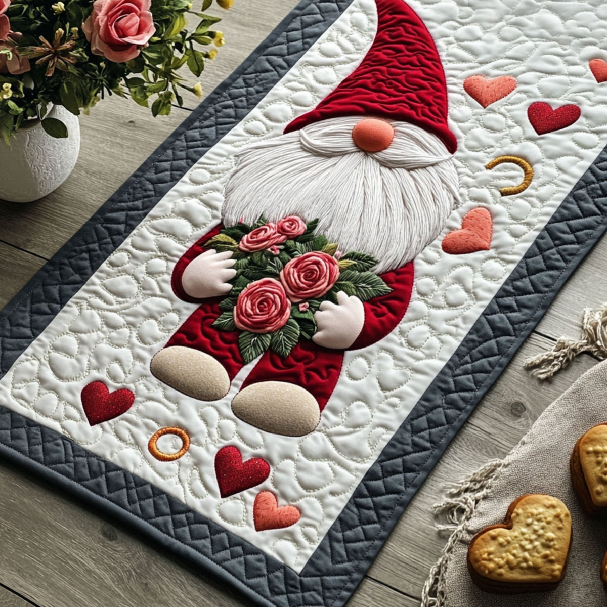 Cherished Gnome Table Runner