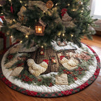 Chicken Choir Night Christmas Tree Skirt