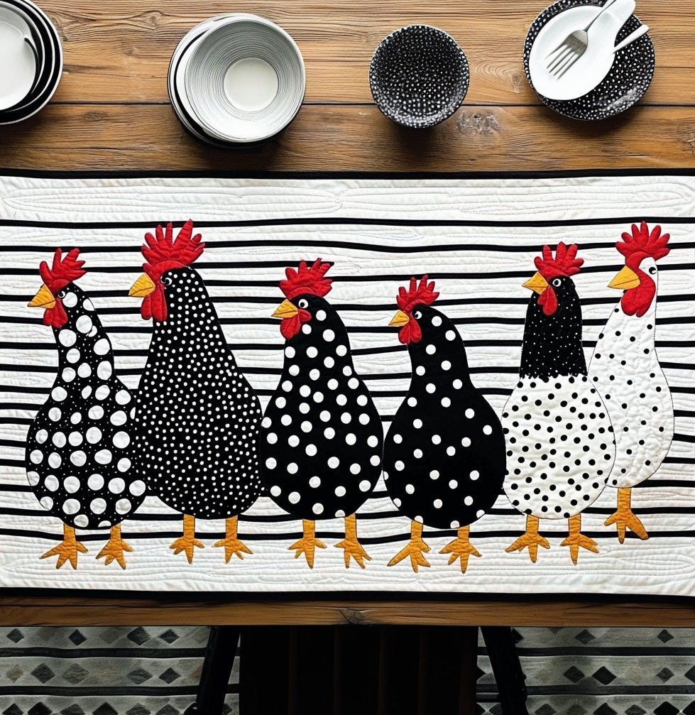 Chicken Coop Table Runner
