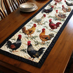 Chickens in Bloom Table Runner