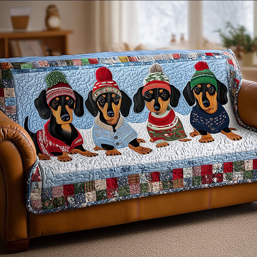 Chilly Dachshund Lane Sofa Cover