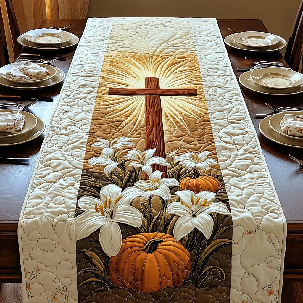Christian Cross Radiance Table Runner