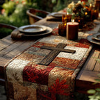 Christian Cross Spirit Table Runner