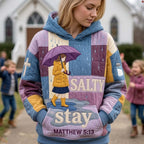 Stay Salty Matthew Five Thirteen hoodie, all-over print