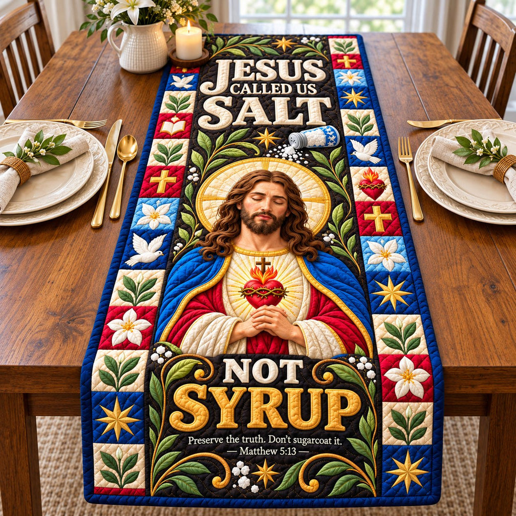 Christian Faith Hope Table Runner