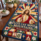 Christian Faith Journey Table Runner