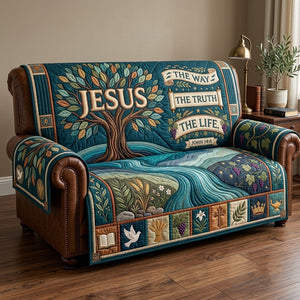 Tree Of Life River Jesus The Way Sofa Cover - Made to Order