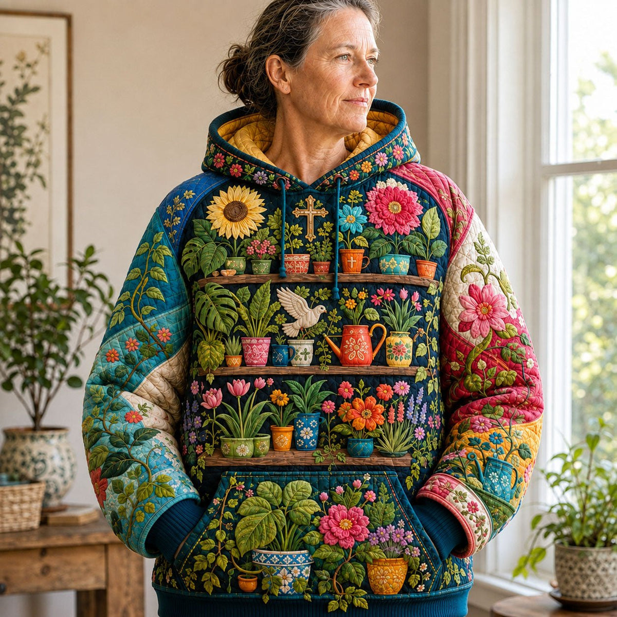 Christian Garden Faith hoodie, all-over print