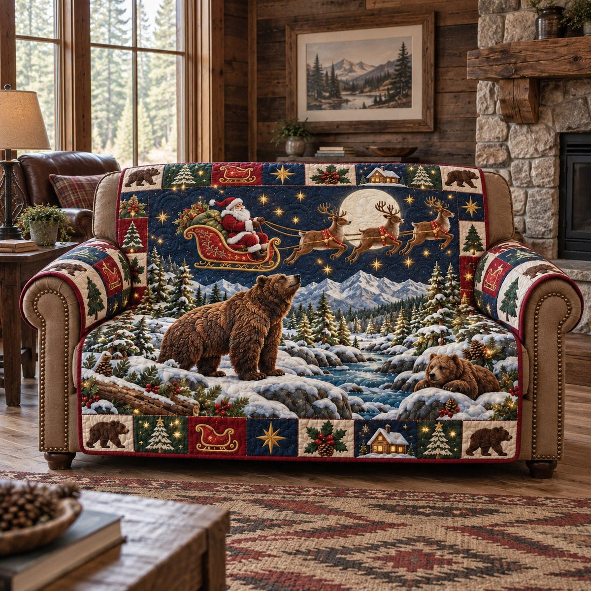 Hearthside Bear Welcome Sofa Cover