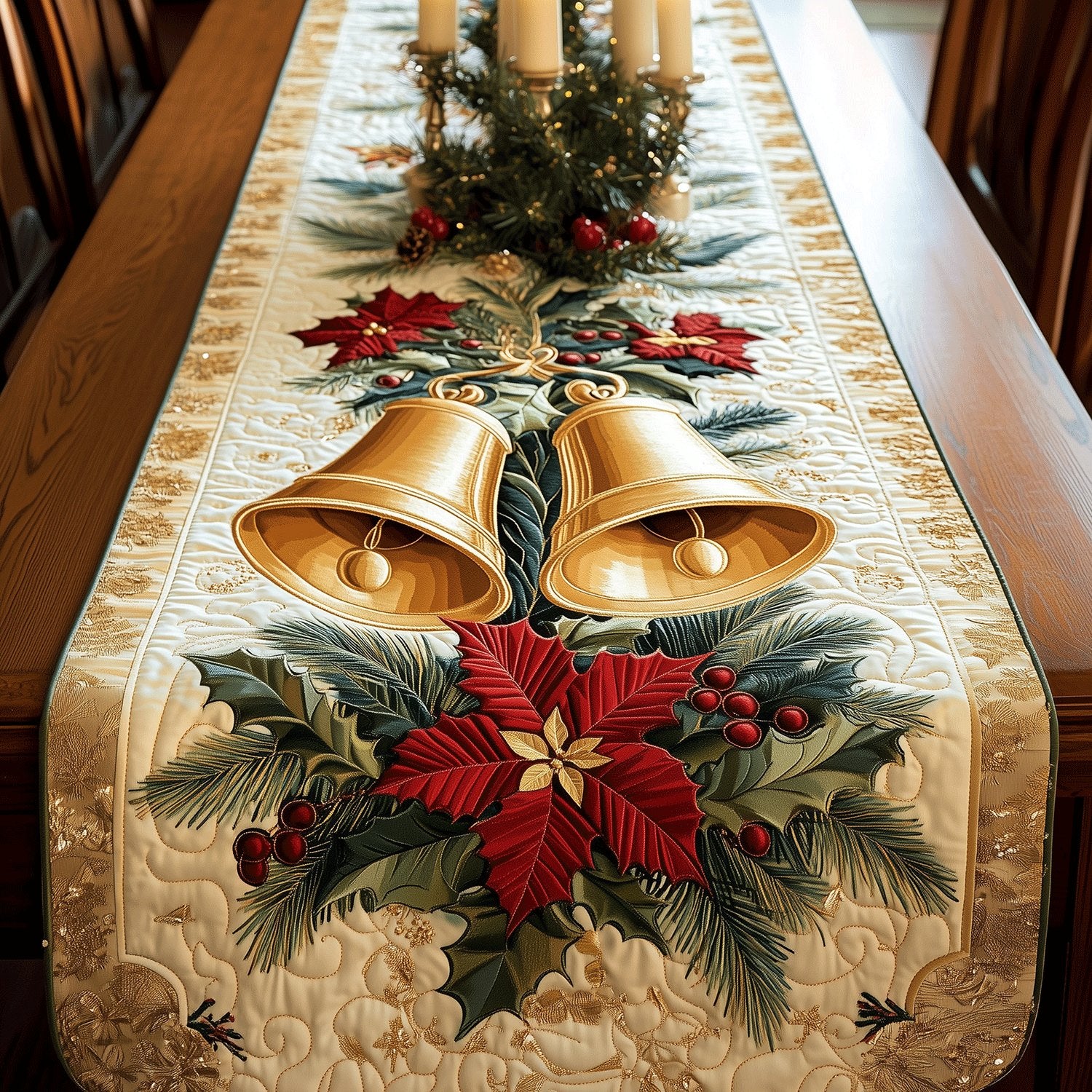 Playful Chicken Haven Table Runner