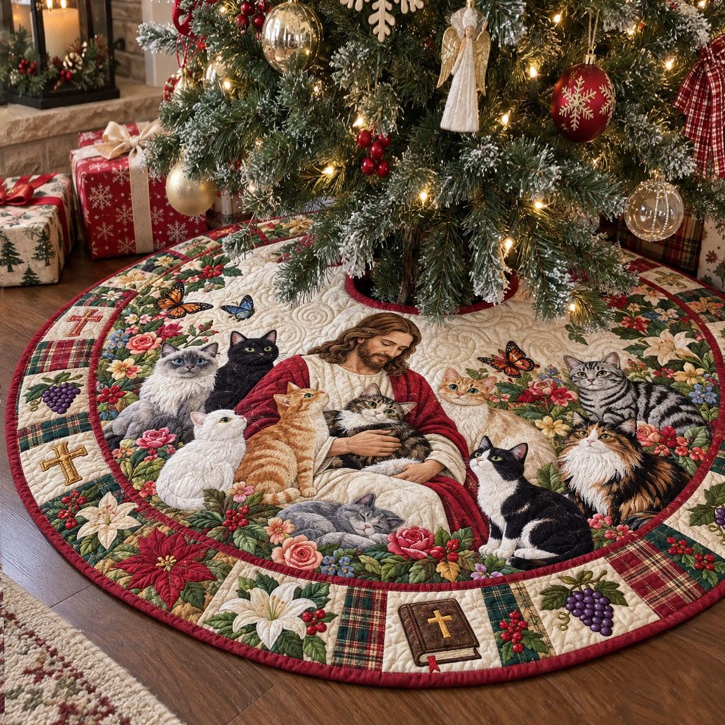 Christmas Blessings Christmas Tree Skirt
