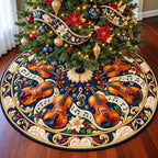 Christmas Brass Symphony Christmas Tree Skirt