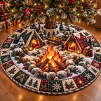 Christmas Campfire Christmas Tree Skirt